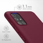 Laptop, Telefoane si Tablete - Telefoane mobile si accesorii - Accesorii Telefoane - Huse telefoane - Husa Kwmobile pentru Samsung Galaxy A51, incarcare wireless, silicon, mov - Infinity.ro