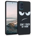 Laptop, Telefoane si Tablete - Telefoane mobile si accesorii - Accesorii Telefoane - Huse telefoane - Husa Kwmobile pentru Samsung Galaxy A51, anti-alunecare, silicon, alb, negru - Infinity.ro