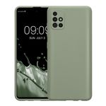 Laptop, Telefoane si Tablete - Telefoane mobile si accesorii - Accesorii Telefoane - Huse telefoane - Husa Kwmobile pentru Samsung Galaxy A51, anti-alunecare, silicon, verde, gri - Infinity.ro