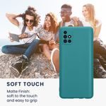 Laptop, Telefoane si Tablete - Telefoane mobile si accesorii - Accesorii Telefoane - Huse telefoane - Husa Kwmobile pentru Samsung Galaxy A51, anti-alunecare, silicon, turcoaz mat - Infinity.ro