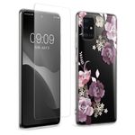 Laptop, Telefoane si Tablete - Telefoane mobile si accesorii - Accesorii Telefoane - Huse telefoane - Husa Kwmobile pentru Samsung Galaxy A51, protectie la zgarieturi, TPU, sticla temperata, mov, transparent - Infinity.ro