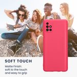 Laptop, Telefoane si Tablete - Telefoane mobile si accesorii - Accesorii Telefoane - Huse telefoane - Husa Kwmobile pentru Samsung Galaxy A51, anti-alunecare, silicon, roz neon - Infinity.ro