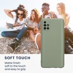 Laptop, Telefoane si Tablete - Telefoane mobile si accesorii - Accesorii Telefoane - Huse telefoane - Husa Kwmobile pentru Samsung Galaxy A51, anti-alunecare, silicon, verde, gri - Infinity.ro