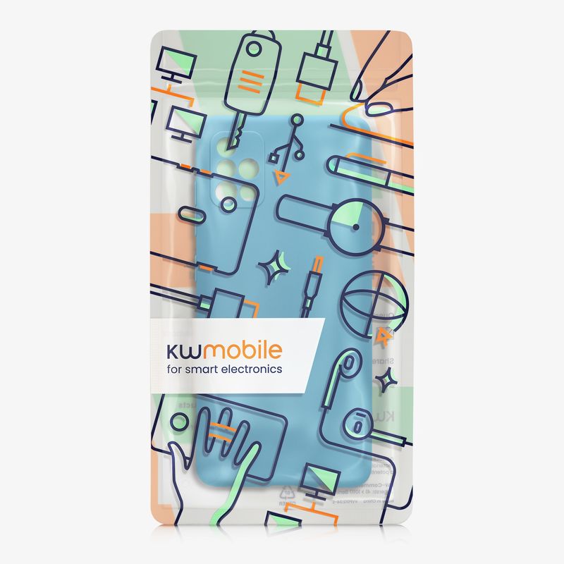 Laptop, Telefoane si Tablete - Telefoane mobile si accesorii - Accesorii Telefoane - Huse telefoane - Husa Kwmobile pentru Samsung Galaxy A51, protectie la zgarieturi, silicon, albastru - Infinity.ro