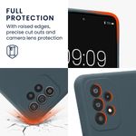 Laptop, Telefoane si Tablete - Telefoane mobile si accesorii - Accesorii Telefoane - Huse telefoane - Husa Kwmobile pentru Samsung Galaxy A52/Galaxy A52 5G/Galaxy A52s 5G, anti-alunecare, anti-amprenta, silicon, gri - Infinity.ro