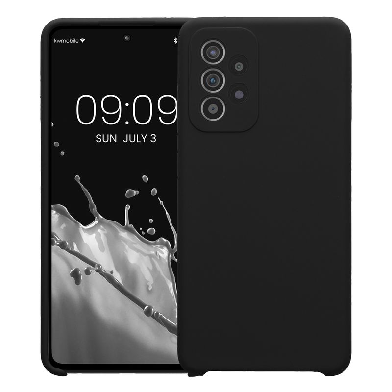 Laptop, Telefoane si Tablete - Telefoane mobile si accesorii - Accesorii Telefoane - Huse telefoane - Husa Kwmobile pentru Samsung Galaxy A52/Galaxy A52 5G/Galaxy A52s 5G, anti-alunecare, silicon, negru - Infinity.ro