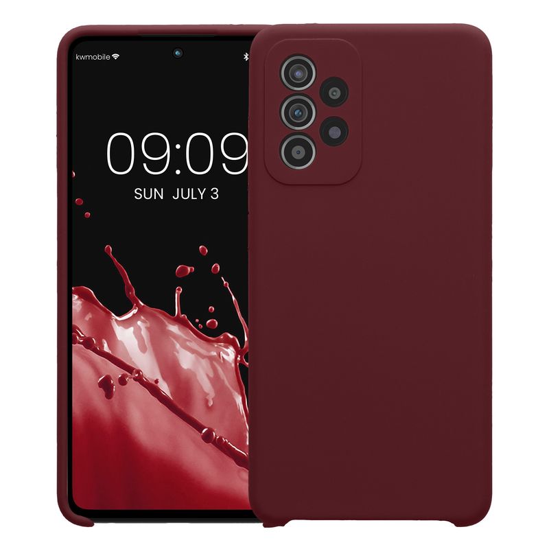 Laptop, Telefoane si Tablete - Telefoane mobile si accesorii - Accesorii Telefoane - Huse telefoane - Husa Kwmobile pentru Samsung Galaxy A52/Galaxy A52 5G/Galaxy A52s 5G, anti-alunecare, silicon, mov - Infinity.ro