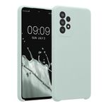 Laptop, Telefoane si Tablete - Telefoane mobile si accesorii - Accesorii Telefoane - Huse telefoane - Husa Kwmobile pentru Samsung Galaxy A52/Galaxy A52 5G/Galaxy A52s 5G, anti-alunecare, silicon, menta - Infinity.ro