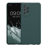 Laptop, Telefoane si Tablete - Telefoane mobile si accesorii - Accesorii Telefoane - Huse telefoane - Husa Kwmobile pentru Samsung Galaxy A52/Galaxy A52 5G/Galaxy A52s 5G, anti-alunecare, silicon, albastru verzui - Infinity.ro