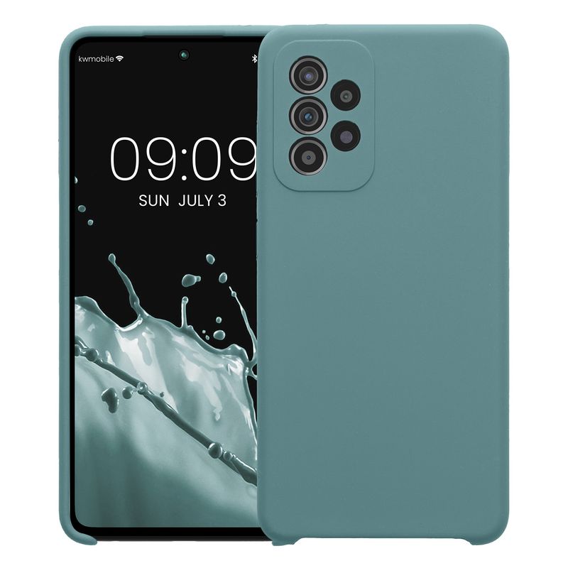 Laptop, Telefoane si Tablete - Telefoane mobile si accesorii - Accesorii Telefoane - Huse telefoane - Husa Kwmobile pentru Samsung Galaxy A52/Galaxy A52 5G/Galaxy A52s 5G, anti-alunecare, silicon, noapte - Infinity.ro