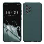 Laptop, Telefoane si Tablete - Telefoane mobile si accesorii - Accesorii Telefoane - Huse telefoane - Husa Kwmobile pentru Samsung Galaxy A52/Galaxy A52 5G/Galaxy A52s 5G, anti-alunecare, silicon, albastru verzui - Infinity.ro