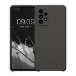 Laptop, Telefoane si Tablete - Telefoane mobile si accesorii - Accesorii Telefoane - Huse telefoane - Husa Kwmobile pentru Samsung Galaxy A52/Galaxy A52 5G/Galaxy A52s 5G, incarcare wireless, silicon, gri - Infinity.ro