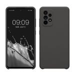 Laptop, Telefoane si Tablete - Telefoane mobile si accesorii - Accesorii Telefoane - Huse telefoane - Husa Kwmobile pentru Samsung Galaxy A52/Galaxy A52 5G/Galaxy A52s 5G, incarcare wireless, silicon, gri - Infinity.ro