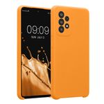 Laptop, Telefoane si Tablete - Telefoane mobile si accesorii - Accesorii Telefoane - Huse telefoane - Husa Kwmobile pentru Samsung Galaxy A52/Galaxy A52 5G/Galaxy A52s 5G, anti-alunecare, silicon, portocaliu - Infinity.ro