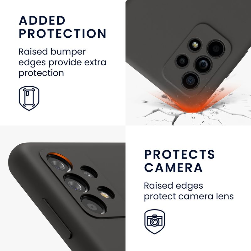 Laptop, Telefoane si Tablete - Telefoane mobile si accesorii - Accesorii Telefoane - Huse telefoane - Husa Kwmobile pentru Samsung Galaxy A52/Galaxy A52 5G/Galaxy A52s 5G, incarcare wireless, silicon, gri - Infinity.ro