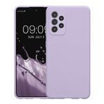 Laptop, Telefoane si Tablete - Telefoane mobile si accesorii - Accesorii Telefoane - Huse telefoane - Husa Kwmobile pentru Samsung Galaxy A52/Galaxy A52 5G/Galaxy A52s 5G, anti-alunecare, silicon, lavanda - Infinity.ro