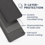 Laptop, Telefoane si Tablete - Telefoane mobile si accesorii - Accesorii Telefoane - Huse telefoane - Husa Kwmobile pentru Samsung Galaxy A52/Galaxy A52 5G/Galaxy A52s 5G, incarcare wireless, silicon, gri - Infinity.ro