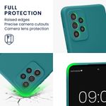 Laptop, Telefoane si Tablete - Telefoane mobile si accesorii - Accesorii Telefoane - Huse telefoane - Husa Kwmobile pentru Samsung Galaxy A52/Galaxy A52 5G/Galaxy A52s 5G, anti-alunecare, silicon, turcoaz mat - Infinity.ro