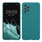 Laptop, Telefoane si Tablete - Telefoane mobile si accesorii - Accesorii Telefoane - Huse telefoane - Husa Kwmobile pentru Samsung Galaxy A52/Galaxy A52 5G/Galaxy A52s 5G, anti-alunecare, silicon, turcoaz mat - Infinity.ro