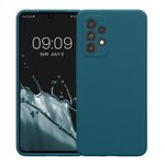 Laptop, Telefoane si Tablete - Telefoane mobile si accesorii - Accesorii Telefoane - Huse telefoane - Husa Kwmobile pentru Samsung Galaxy A53 5G, anti-alunecare, anti-amprenta, silicon, albastru - Infinity.ro