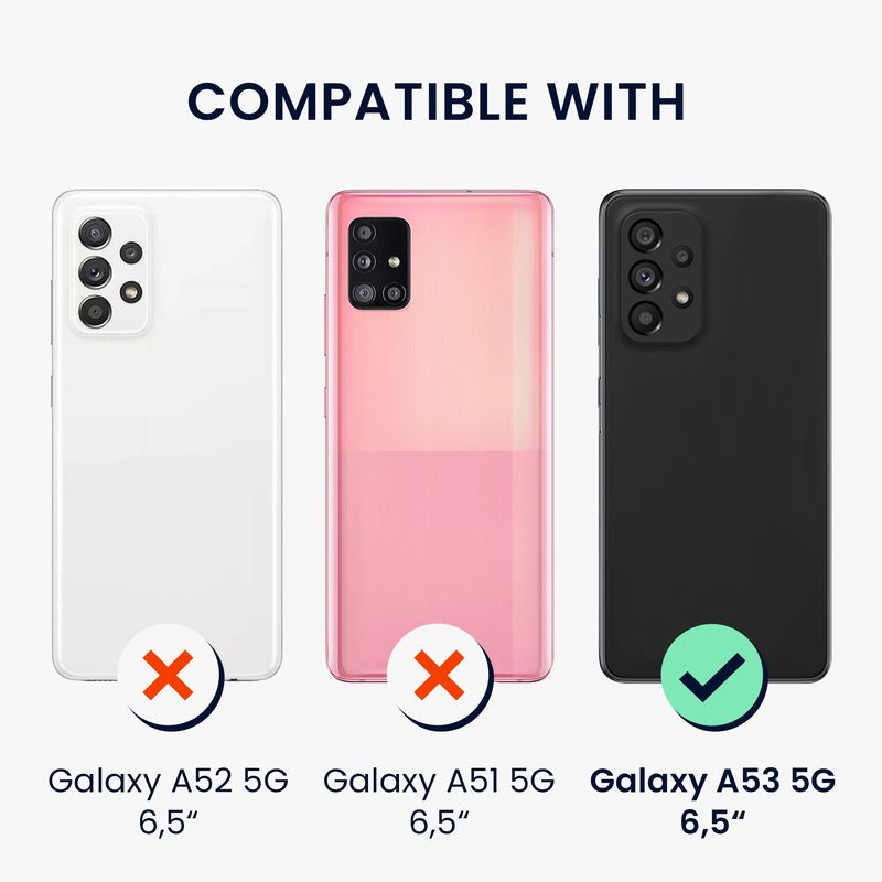 Laptop, Telefoane si Tablete - Telefoane mobile si accesorii - Accesorii Telefoane - Huse telefoane - Husa Kwmobile pentru Samsung Galaxy A53 5G, anti-alunecare, acril, TPU, transparent - Infinity.ro