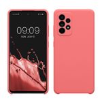 Laptop, Telefoane si Tablete - Telefoane mobile si accesorii - Accesorii Telefoane - Huse telefoane - Husa Kwmobile pentru Samsung Galaxy A52/Galaxy A52 5G/Galaxy A52s 5G, incarcare wireless, silicon, roz - Infinity.ro