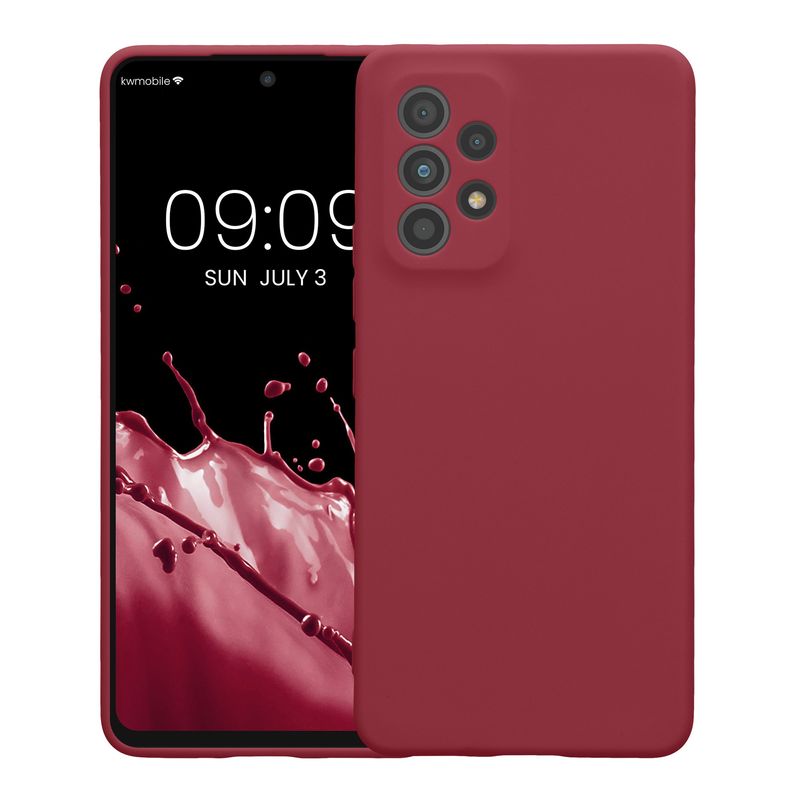 Laptop, Telefoane si Tablete - Telefoane mobile si accesorii - Accesorii Telefoane - Huse telefoane - Husa Kwmobile pentru Samsung Galaxy A53 5G, anti-alunecare, protectie la zgarieturi, silicon, mov - Infinity.ro