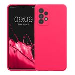 Laptop, Telefoane si Tablete - Telefoane mobile si accesorii - Accesorii Telefoane - Huse telefoane - Husa Kwmobile pentru Samsung Galaxy A53 5G, anti-alunecare, silicon, roz - Infinity.ro