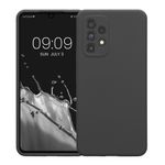 Laptop, Telefoane si Tablete - Telefoane mobile si accesorii - Accesorii Telefoane - Huse telefoane - Husa Kwmobile pentru Samsung Galaxy A53 5G, anti-alunecare, silicon, gri inchis - Infinity.ro