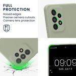 Laptop, Telefoane si Tablete - Telefoane mobile si accesorii - Accesorii Telefoane - Huse telefoane - Husa Kwmobile pentru Samsung Galaxy A53 5G, anti-alunecare, silicon, verde, gri - Infinity.ro