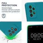 Laptop, Telefoane si Tablete - Telefoane mobile si accesorii - Accesorii Telefoane - Huse telefoane - Husa Kwmobile pentru Samsung Galaxy A53 5G, anti-alunecare, silicon, turcoaz mat - Infinity.ro