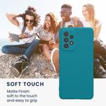 Laptop, Telefoane si Tablete - Telefoane mobile si accesorii - Accesorii Telefoane - Huse telefoane - Husa Kwmobile pentru Samsung Galaxy A53 5G, anti-alunecare, silicon, turcoaz mat - Infinity.ro