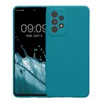 Laptop, Telefoane si Tablete - Telefoane mobile si accesorii - Accesorii Telefoane - Huse telefoane - Husa Kwmobile pentru Samsung Galaxy A53 5G, anti-alunecare, silicon, turcoaz mat - Infinity.ro