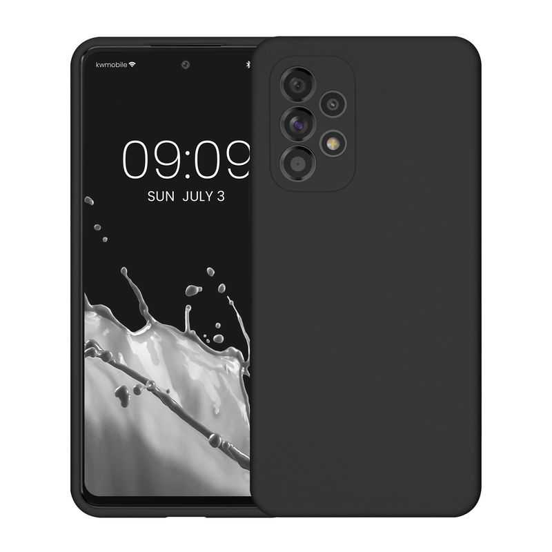 Laptop, Telefoane si Tablete - Telefoane mobile si accesorii - Accesorii Telefoane - Huse telefoane - Husa Kwmobile pentru Samsung Galaxy A53 5G, incarcare wireless, silicon, gri - Infinity.ro