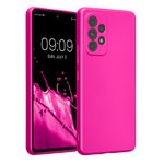 Laptop, Telefoane si Tablete - Telefoane mobile si accesorii - Accesorii Telefoane - Huse telefoane - Husa Kwmobile pentru Samsung Galaxy A53 5G, anti-alunecare, silicon, roz metalizat - Infinity.ro