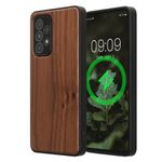 Laptop, Telefoane si Tablete - Telefoane mobile si accesorii - Accesorii Telefoane - Huse telefoane - Husa Kwmobile pentru Samsung Galaxy A53 5G, compatibilitate MagSafe, lemn, TPU, maro - Infinity.ro