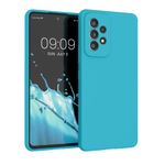 Laptop, Telefoane si Tablete - Telefoane mobile si accesorii - Accesorii Telefoane - Huse telefoane - Husa Kwmobile pentru Samsung Galaxy A53 5G, incarcare wireless, silicon, albastru glaciar - Infinity.ro