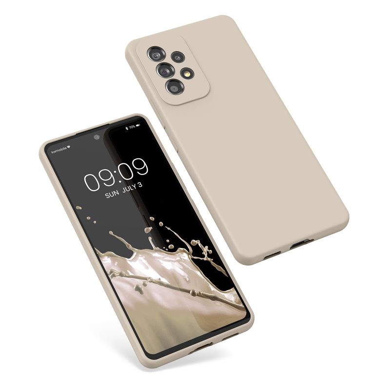 Laptop, Telefoane si Tablete - Telefoane mobile si accesorii - Accesorii Telefoane - Huse telefoane - Husa Kwmobile pentru Samsung Galaxy A53 5G, incarcare wireless, silicon, bej - Infinity.ro