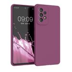 Laptop, Telefoane si Tablete - Telefoane mobile si accesorii - Accesorii Telefoane - Huse telefoane - Husa Kwmobile pentru Samsung Galaxy A53 5G, incarcare wireless, silicon, mov magenta - Infinity.ro