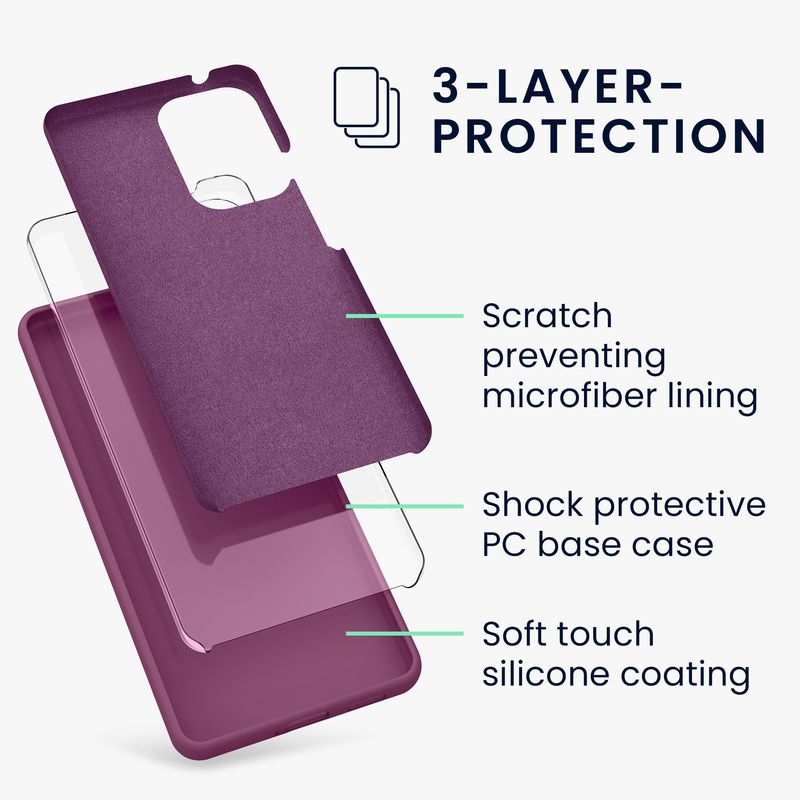 Laptop, Telefoane si Tablete - Telefoane mobile si accesorii - Accesorii Telefoane - Huse telefoane - Husa Kwmobile pentru Samsung Galaxy A53 5G, incarcare wireless, silicon, mov magenta - Infinity.ro