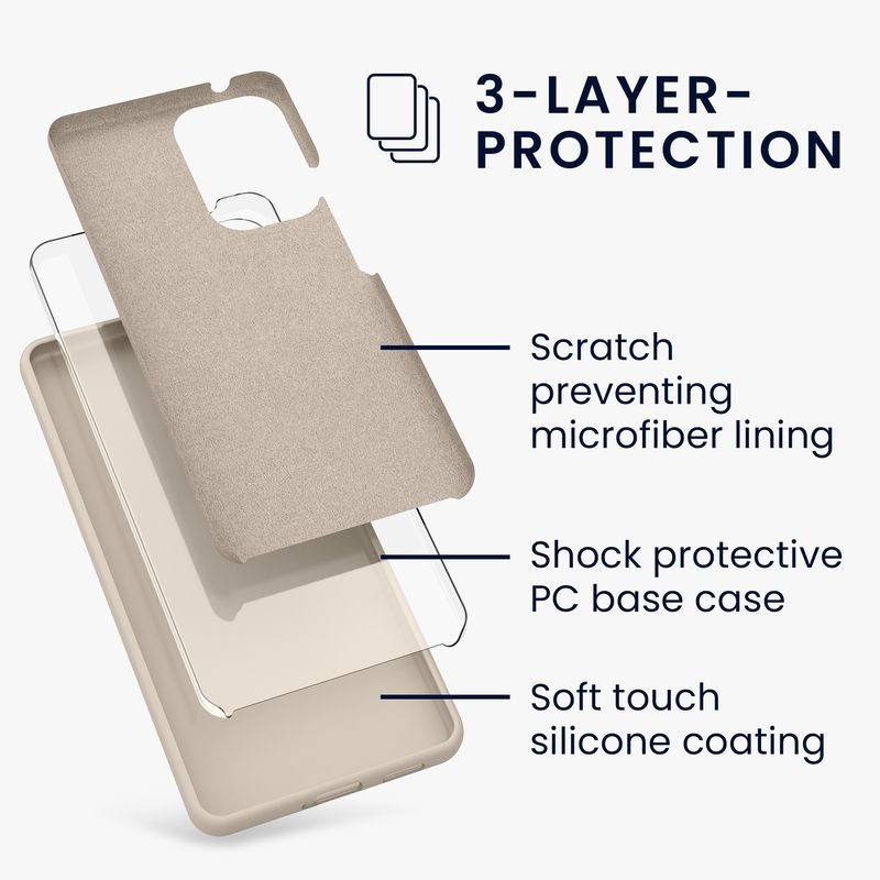 Laptop, Telefoane si Tablete - Telefoane mobile si accesorii - Accesorii Telefoane - Huse telefoane - Husa Kwmobile pentru Samsung Galaxy A53 5G, incarcare wireless, silicon, bej - Infinity.ro