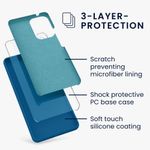 Laptop, Telefoane si Tablete - Telefoane mobile si accesorii - Accesorii Telefoane - Huse telefoane - Husa Kwmobile pentru Samsung Galaxy A53 5G, incarcare wireless, silicon, albastru recif - Infinity.ro