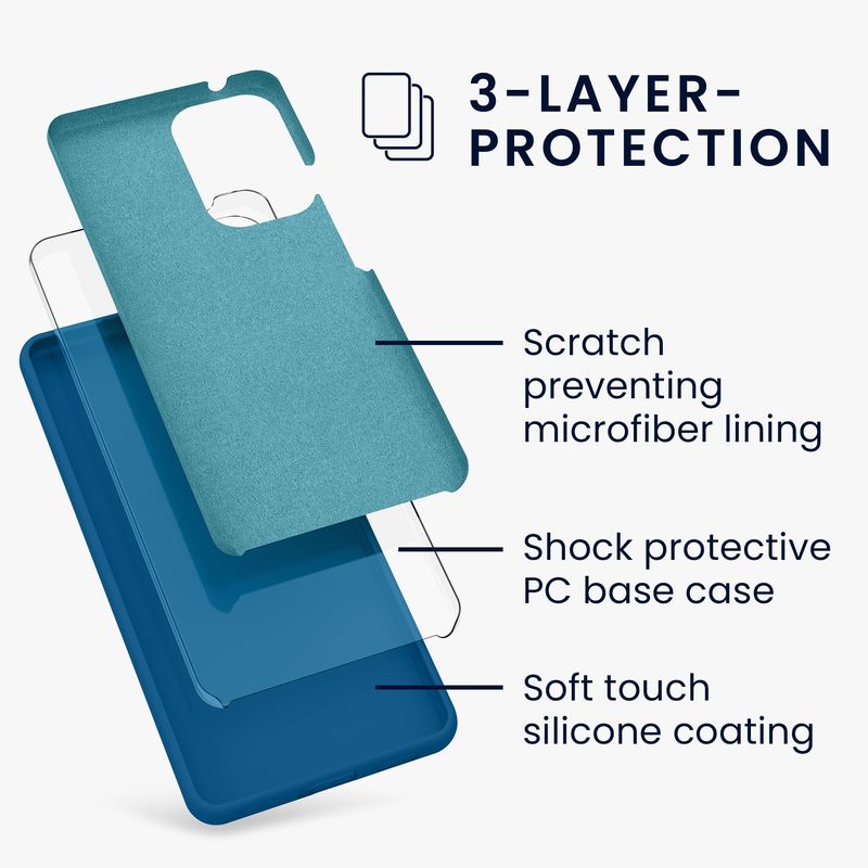Laptop, Telefoane si Tablete - Telefoane mobile si accesorii - Accesorii Telefoane - Huse telefoane - Husa Kwmobile pentru Samsung Galaxy A53 5G, incarcare wireless, silicon, albastru recif - Infinity.ro