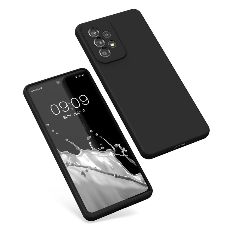 Laptop, Telefoane si Tablete - Telefoane mobile si accesorii - Accesorii Telefoane - Huse telefoane - Husa Kwmobile pentru Samsung Galaxy A53 5G, incarcare wireless, silicon, negru - Infinity.ro