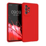 Laptop, Telefoane si Tablete - Telefoane mobile si accesorii - Accesorii Telefoane - Huse telefoane - Husa Kwmobile pentru Samsung Galaxy A53 5G, incarcare wireless, silicon, rosu - Infinity.ro