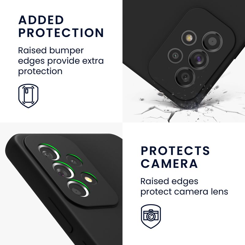 Laptop, Telefoane si Tablete - Telefoane mobile si accesorii - Accesorii Telefoane - Huse telefoane - Husa Kwmobile pentru Samsung Galaxy A53 5G, incarcare wireless, silicon, negru - Infinity.ro