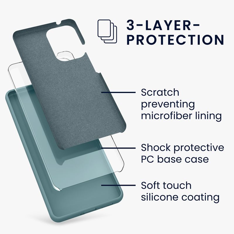 Laptop, Telefoane si Tablete - Telefoane mobile si accesorii - Accesorii Telefoane - Huse telefoane - Husa Kwmobile pentru Samsung Galaxy A53 5G, incarcare wireless, silicon, noapte - Infinity.ro