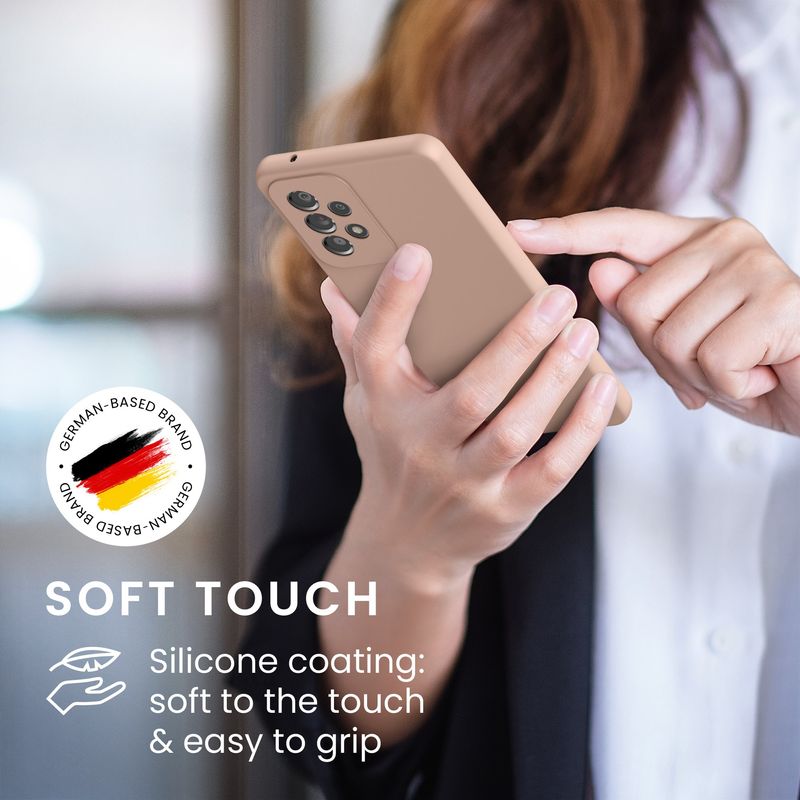 Laptop, Telefoane si Tablete - Telefoane mobile si accesorii - Accesorii Telefoane - Huse telefoane - Husa Kwmobile pentru Samsung Galaxy A53 5G, incarcare wireless, silicon, roz prafuit - Infinity.ro