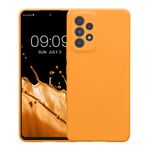 Laptop, Telefoane si Tablete - Telefoane mobile si accesorii - Accesorii Telefoane - Huse telefoane - Husa Kwmobile pentru Samsung Galaxy A53 5G, protectie la zgarieturi, silicon, portocaliu - Infinity.ro