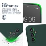 Laptop, Telefoane si Tablete - Telefoane mobile si accesorii - Accesorii Telefoane - Huse telefoane - Husa Kwmobile pentru Samsung Galaxy A54 5G, anti-alunecare, anti-amprenta, silicon, verde - Infinity.ro